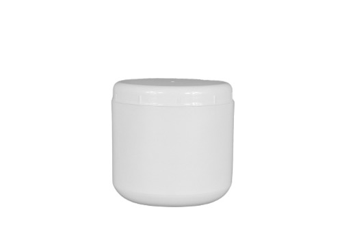 1000g Plastic Single Wall Jars (Opaque White)