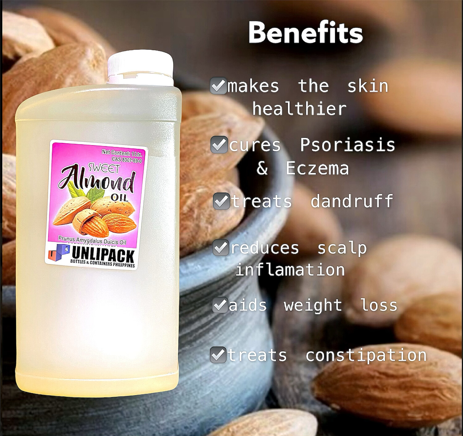 1 Liter Almond Oil