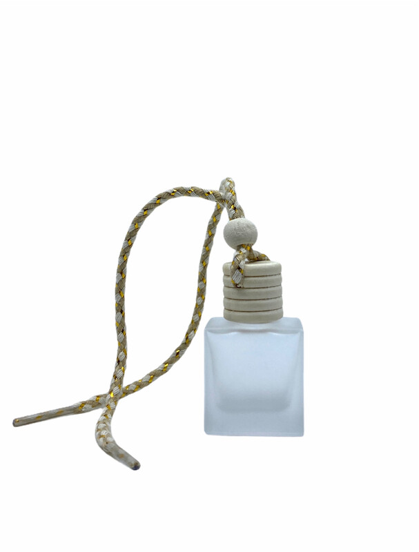 10ml Frosted Flat Square Glass Hangging Diffuser Bottle