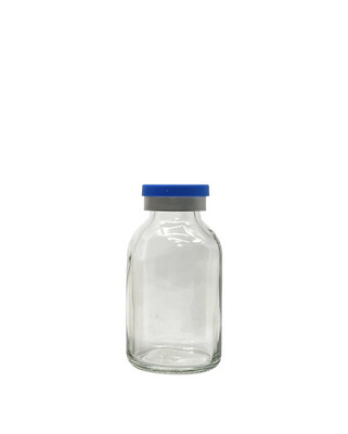 25ml Glass Clear Vial With Aluminum Cap And Plastic Top