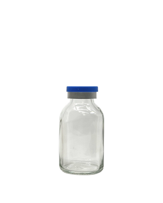 25ml Glass Clear Vial With Aluminum Cap And Plastic Top