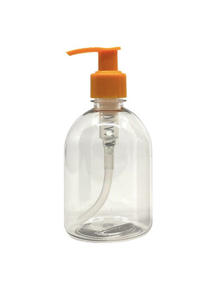250ml Pet Plastic Bottle, Pump Cap, Clear