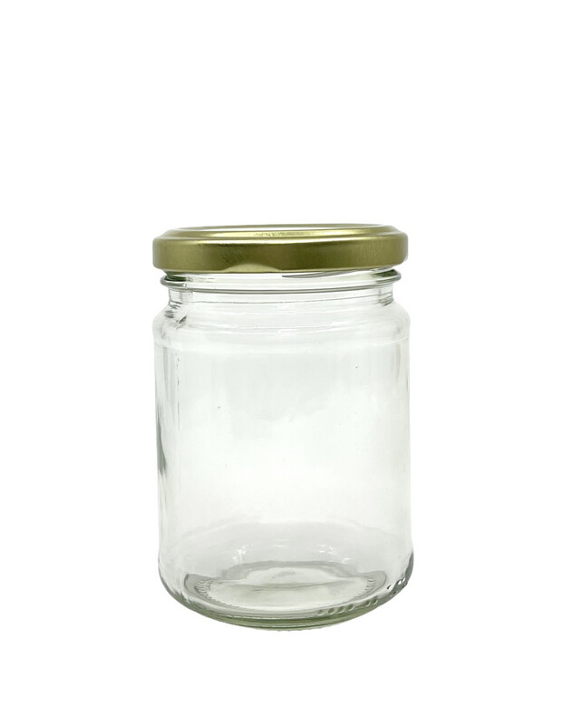 250ml Straight Glass Jar, Meta Lug Cap