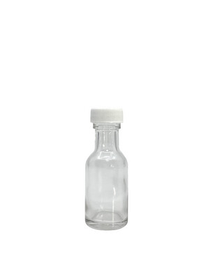 25ml Miniature Glass Bottle, Plastic Screw Cap
