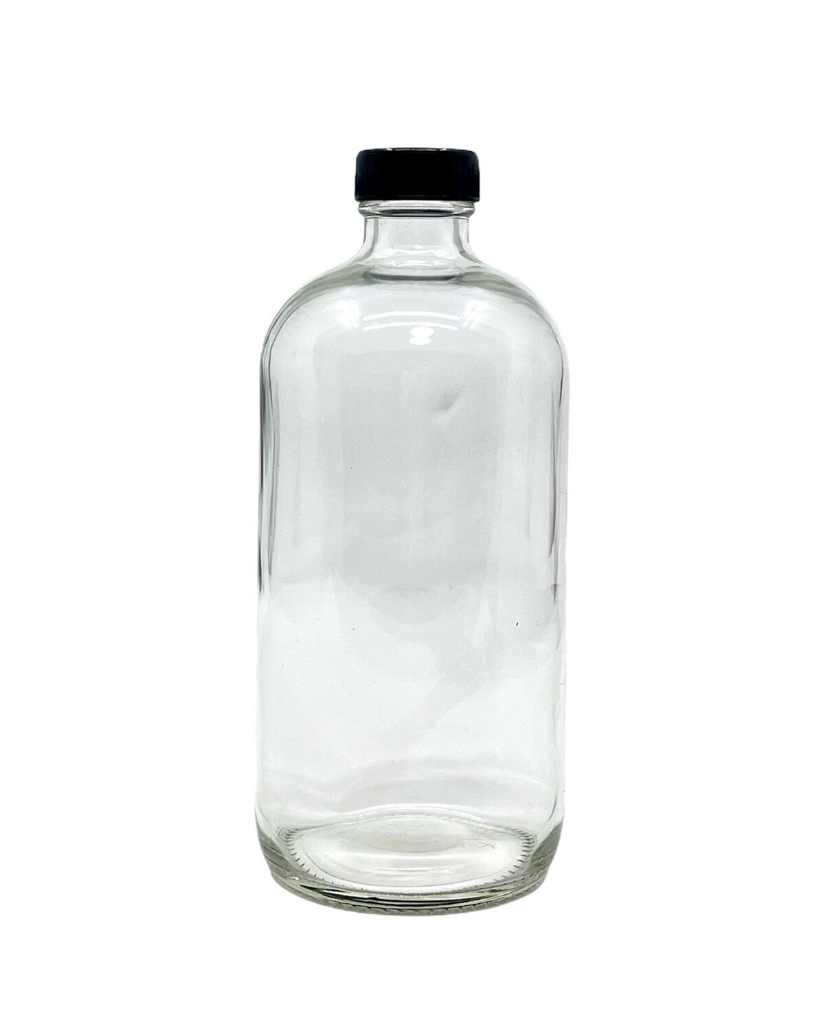 500ml Glass Flint Boston Bottle, Plastic Screw Cap