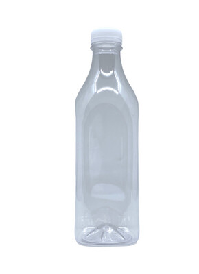 1000ml PET Plastic Beverage Bottle, White Tamper Cap