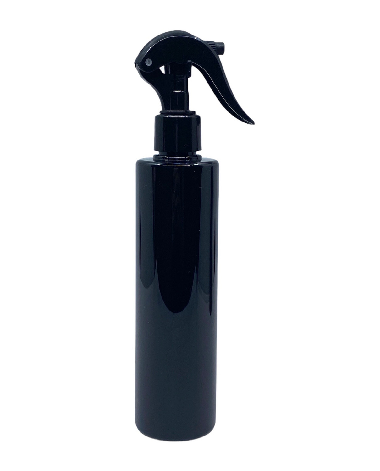 250ml Pet Tubular Black Plastic Bottle, Trigger Spray Cap