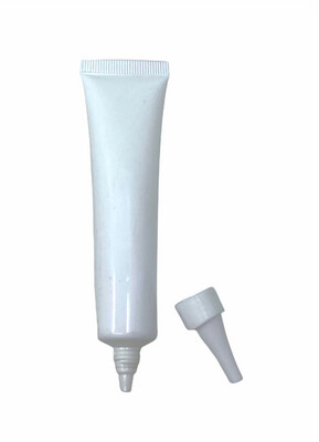 30ml LDPE Tube Opaque White, Nozzle Tip Cap