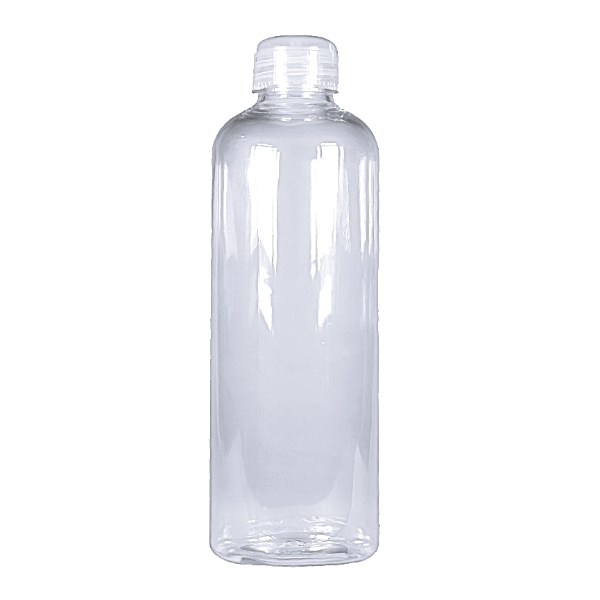 400ml, PET, Boston Round, Clear, Z-Cap