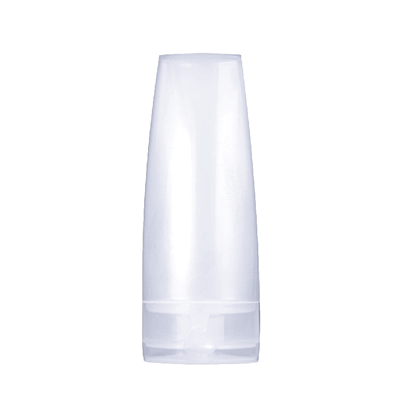 60ml, HDPE, Flat Tube, Natural White, Flip Top Cap