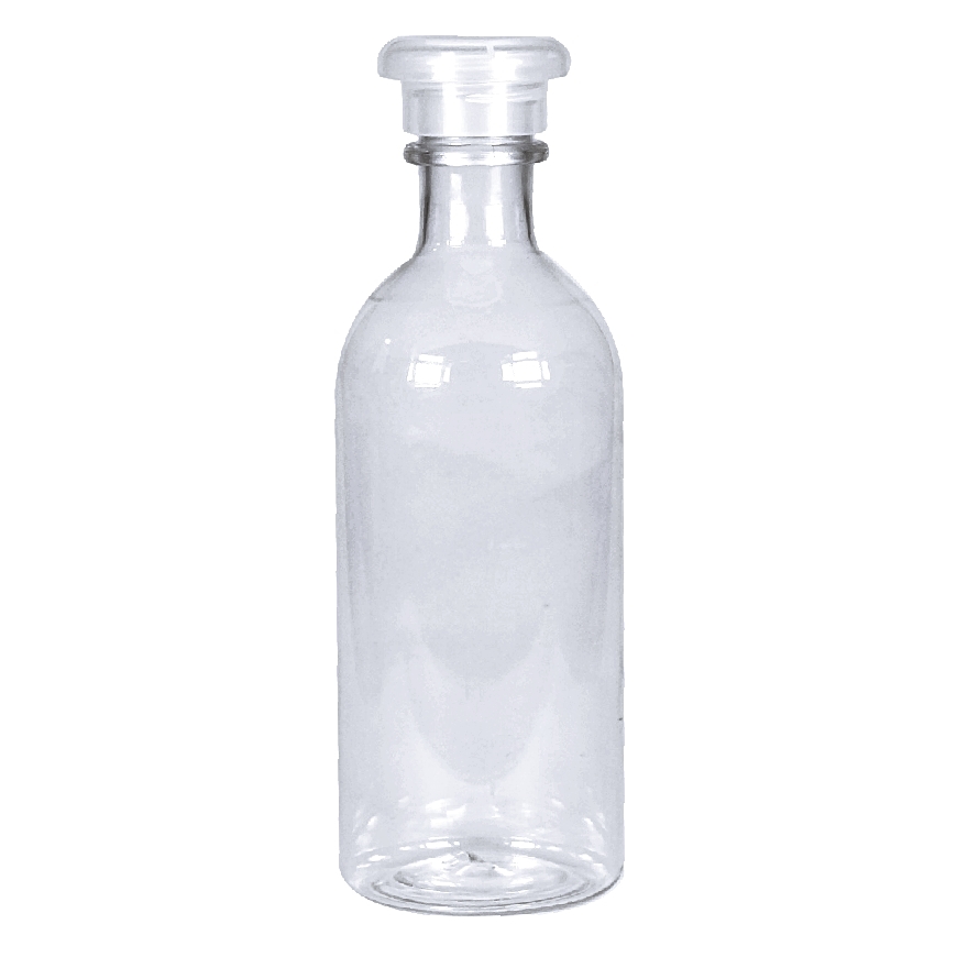 250ml, PET, Boston Round / Long Neck, Mushroom Screw Cap