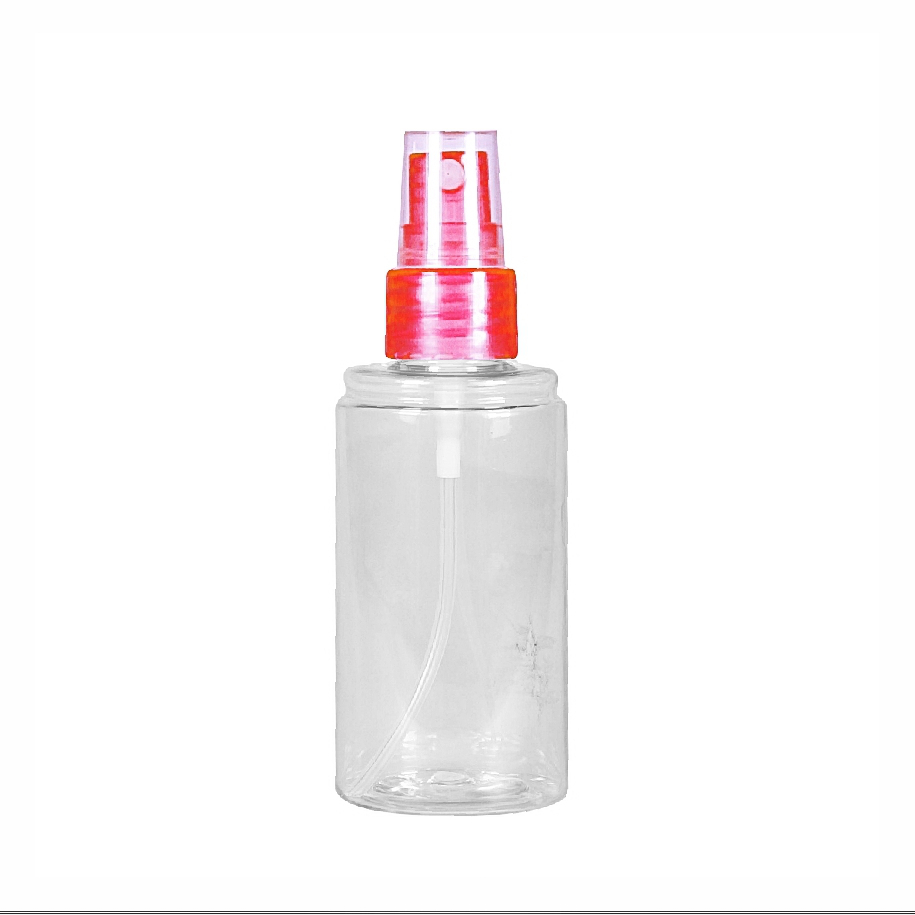 75ml, PET, Shimmer, Clear, Red Pump Spray