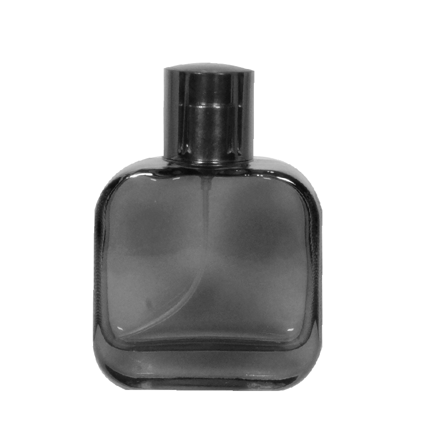50ml Glass Lacoste black with ps fancy #14 silver shiny with overcap op oil black CA3