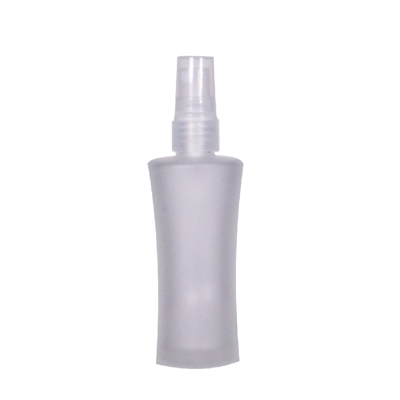 50ml glass sexy frosted threaded pump spray smooth #18 natural AA1