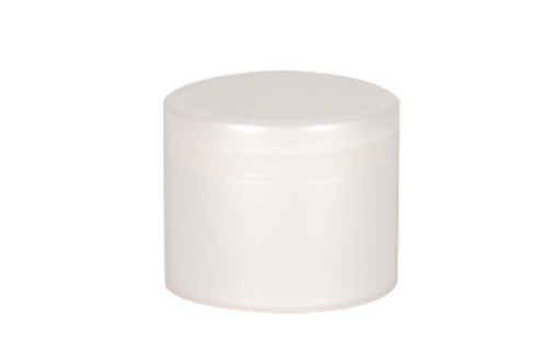 25g Pearlized Plastic Double Wall Jar w/ White Cover