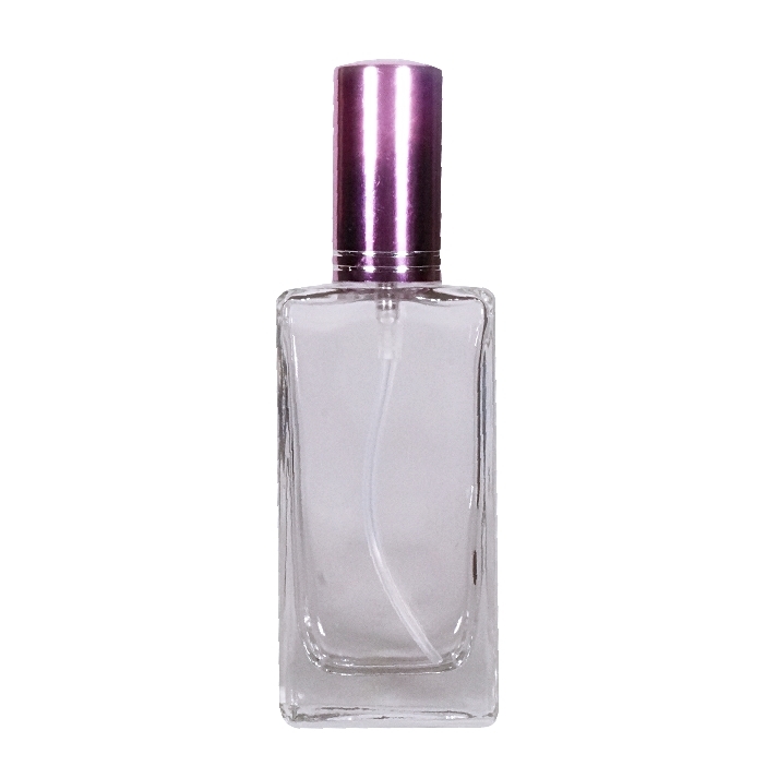 50ml Glass Be Cool Clear w/ PS Fancy #18 Pink Shiny NE2 Stamped Silver Lining