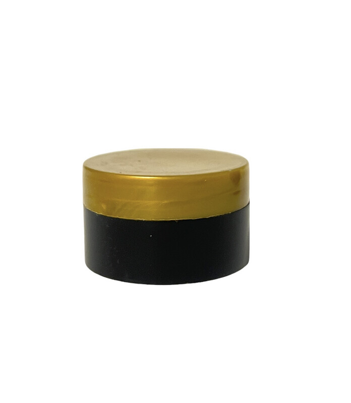 10gms Double Wall Jar Black With Gold Cap