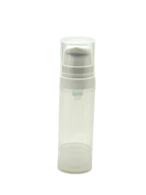 15ml Airless Pump Bottle Natural White