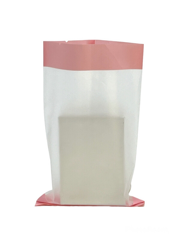 Soap Pouch Clear Pink Sides (100pcs)