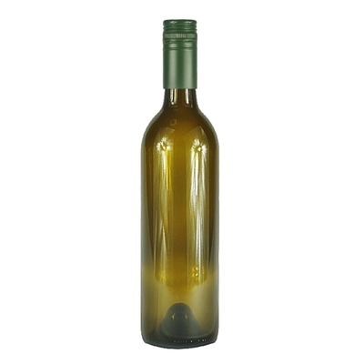 750ml, Wine Bottle, Antique, Green Metal Screw Cap