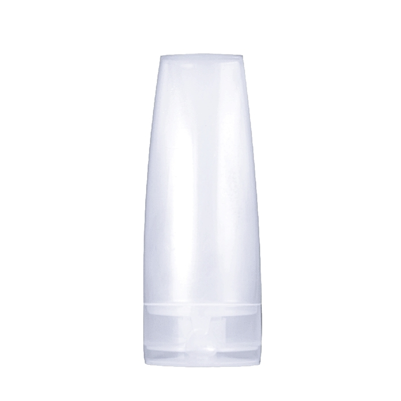 60ml, HDPE, Flat Tube, Natural White, Flip Top Cap