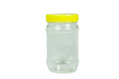 225g, PET, Clear Jar, Yellow Cap