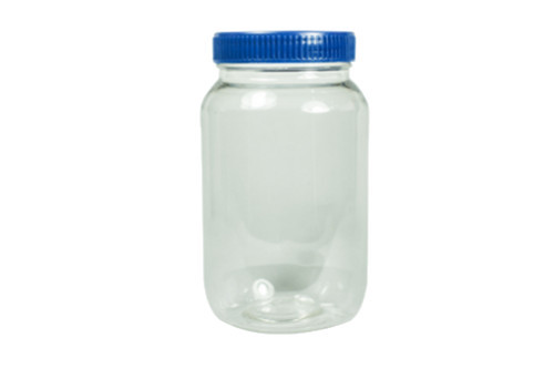 350ml, PET, Clear Jar, Blue Cap