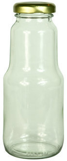 250ml Glass Condiment Bottle (Metal Lug Cap)