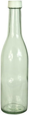 375ml Glass Sauce Bottle (Plastic Cap)