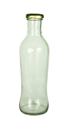 500ml Glass Drink Bottle, Metal Lug Cap (M-7276)