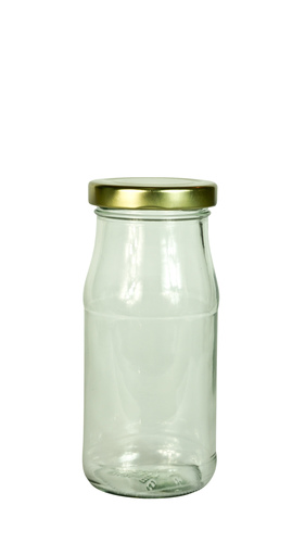 220ml Glass Drink Bottle, Metal Lug Cap (M-7171)