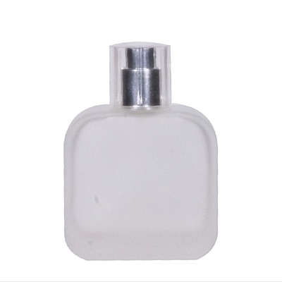 50ml Glass Lacoste Frosted threaded pump spray fancy lacoste #14 silver shiny NA1 no cover