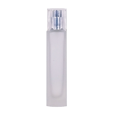 30ml Glass Gucci Clear frosted with ps fancy #14 Silver Shiny overcap Clear AA2