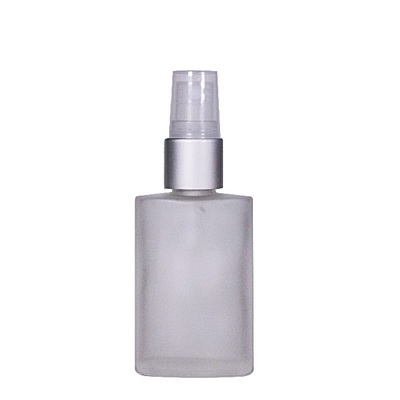 30ml Glass Crib frosted threaded pump spray shroud #18 Silver Matte NA2 act natural AA1