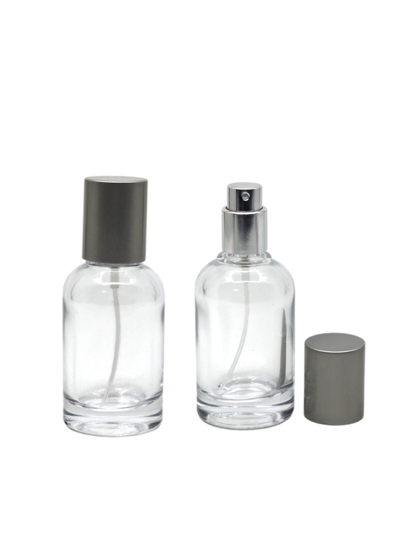 30ml Glass Lelabo Spray Bottle with Matte Silver Cap