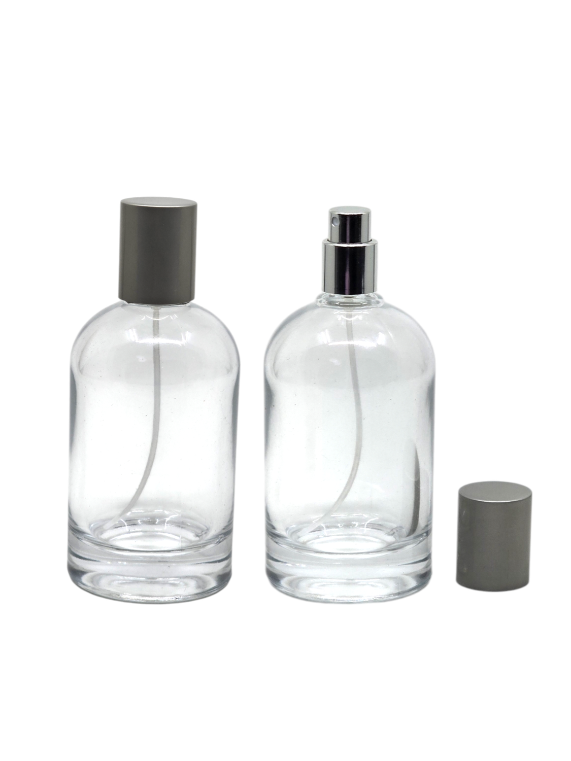 100ml Glass Lelabo Spray Bottle with Matte silver spray cap
