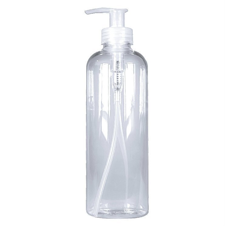 Download 500ml Pet Boston Round Clear Flat Turn Pump
