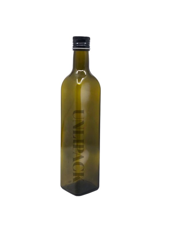500ml Marasca Bottle - Antique Green with Metal screw cap and pourer