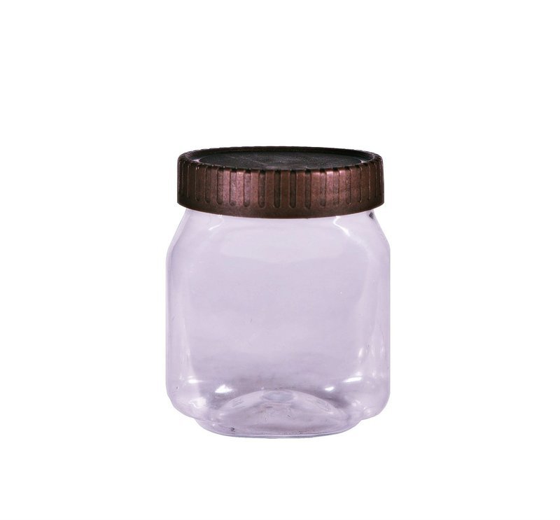 200ml, PET, Nutela Jar, Brown Cap