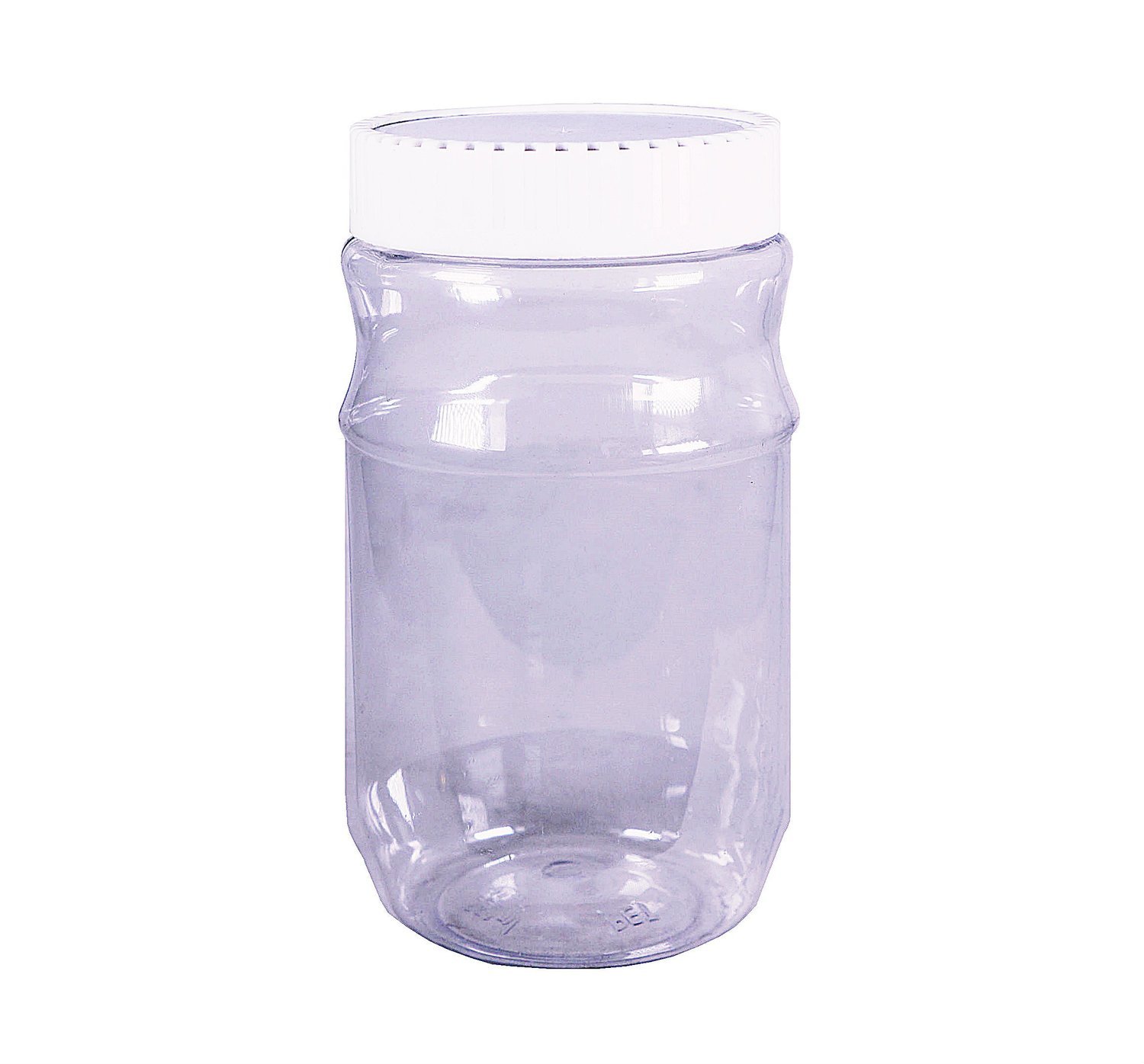 550ml, PET, Cylindrical Jar, White Cap