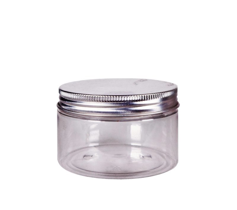 100ml, PET, Cream Jar (Aluminum Cap)