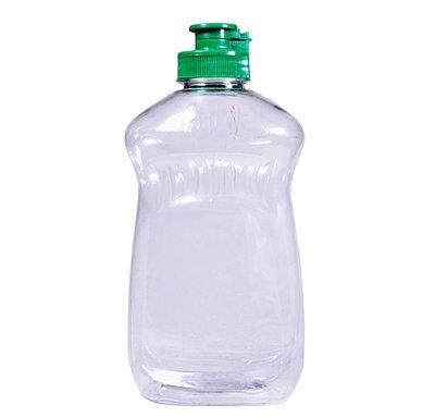 365ml, PET, Dishwashing Bottle w/ Green FlipTop Cap