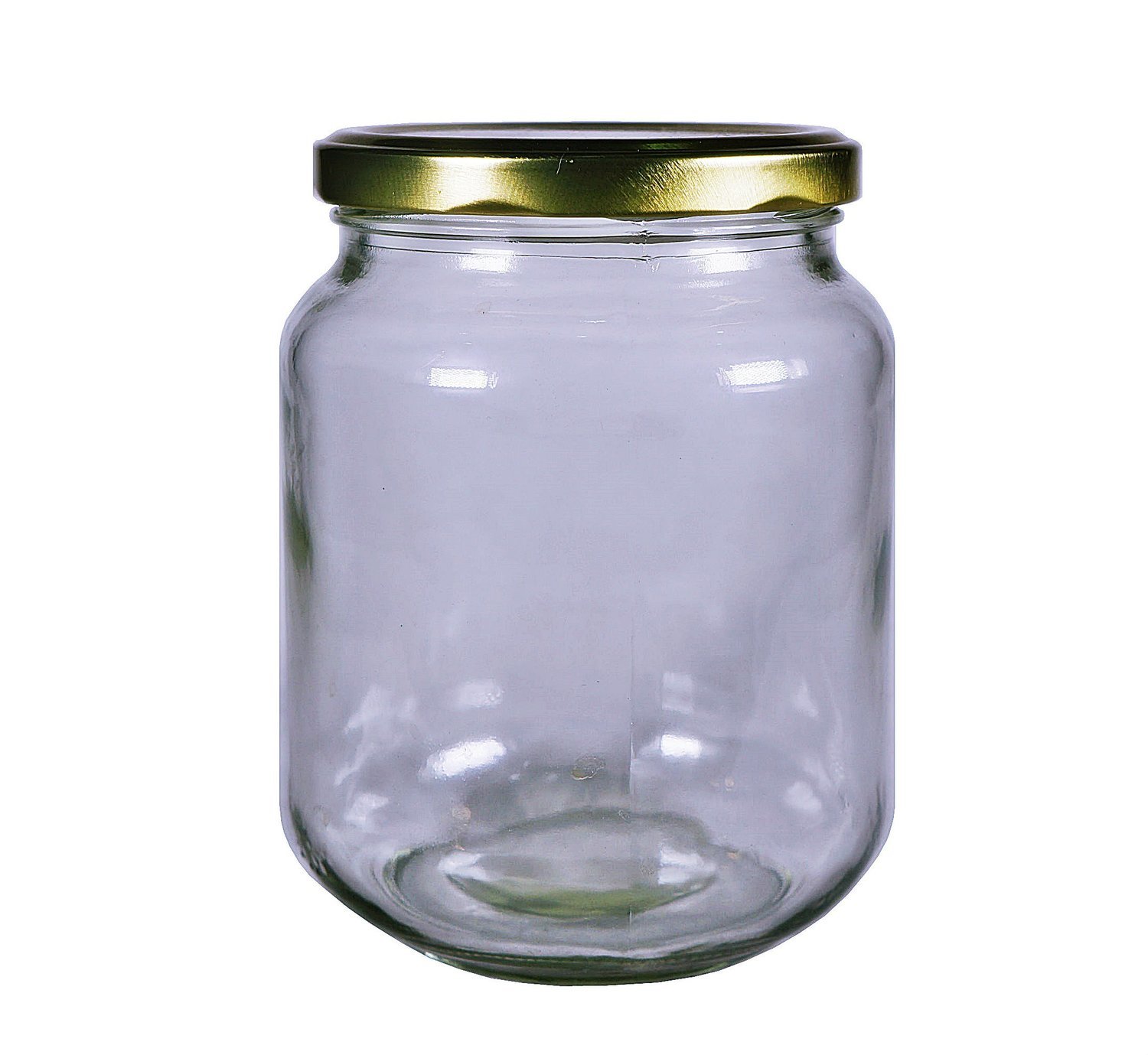 720ml, Glass Round Jar (Metal Lug Cap)