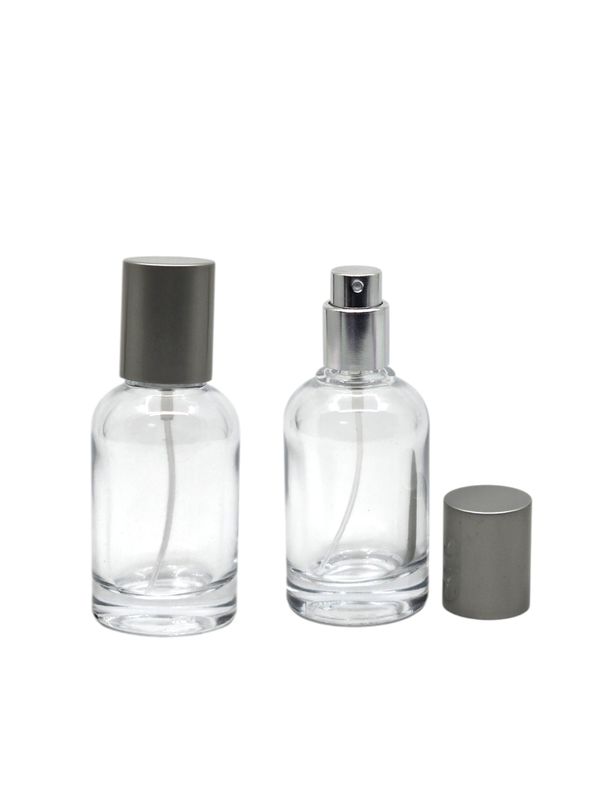 30ml Glass Lelabo Spray Bottle with Matte Silver Cap