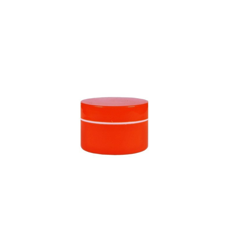 10g, Solid Orange Plastic Double Wall Jars