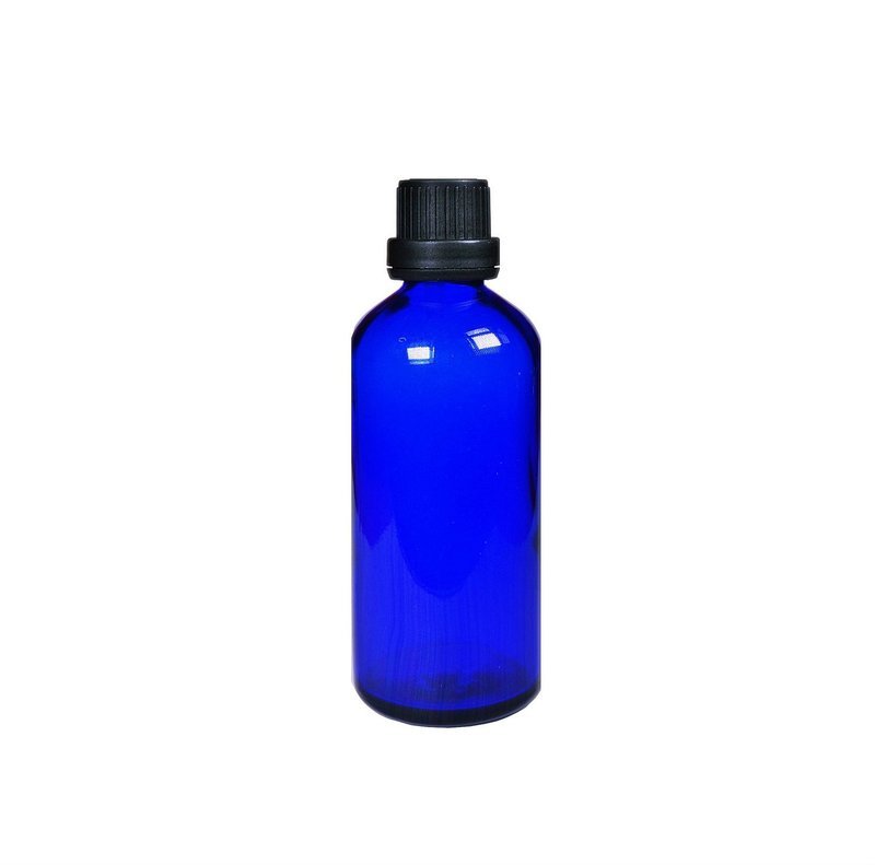 100ml, Glass Cobalt Blue with Cap Screw