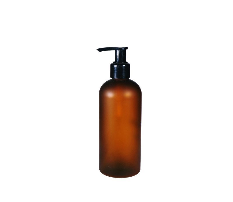 300ml, Amber Matte Bottle w/ Lotion Pump