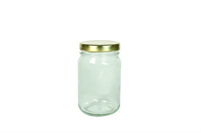 220ml Glass Round "Mayo" Jar (Metal Lug Cap)