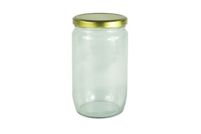 720ml Straight, Glass Jar (Metal Lug Cap)