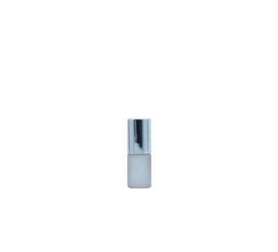 5ml, Glass Frosted Perfume Roll-On w Silver Cap